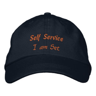 Self Service I am Set Text Elegant Empowering-Hat Embroidered Hat