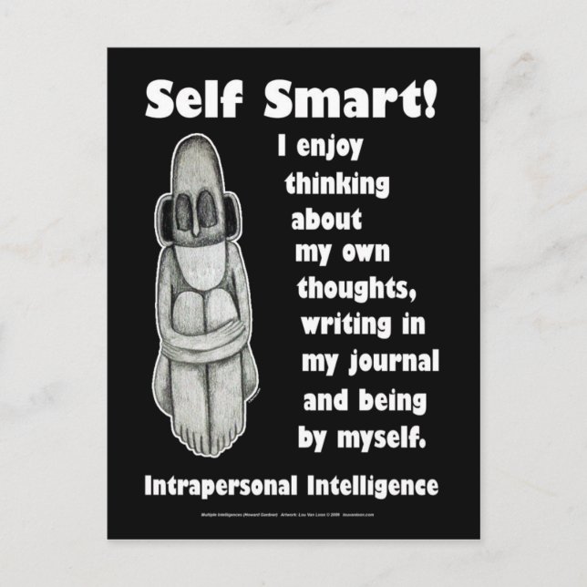 Self Smart - Blank Postcard (Front)