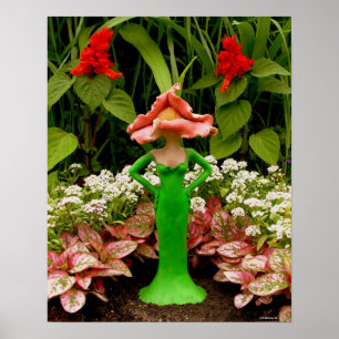 Self-sufficient garden poster