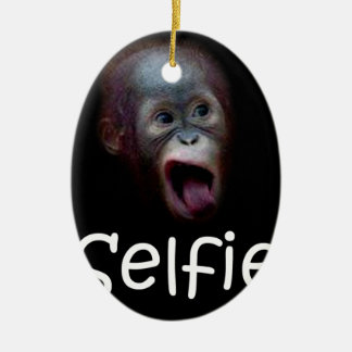 Selfie Ceramic Ornament