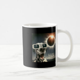 Selfie Dalmatian Kids Mens Solar Eclipse Dog Coffee Mug