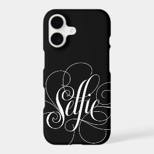 SELFIE  Elegant Lettering Black Luxury Calligraphy