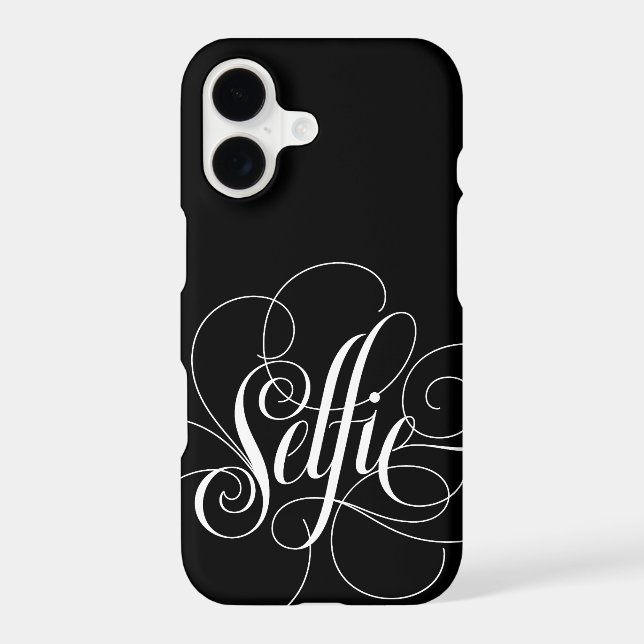SELFIE Elegant Letting Black Luxury Calligraphie (Verso)