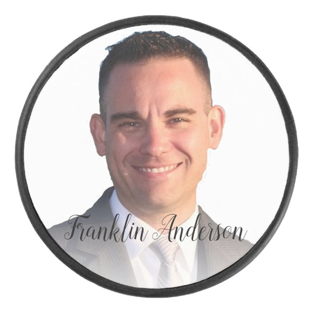 Selfie Fun Fab Template Hockey Puck (Front)