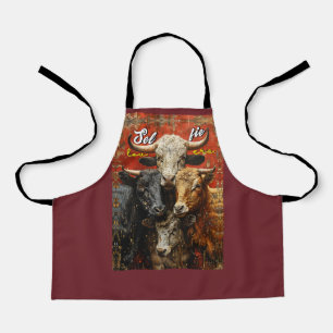 Selfie Lovers Cows Apron