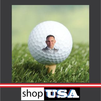 Selfie Monogram ⛳ Amazing Photo Golf Balls