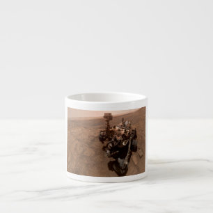 Selfie of Mars Curiosity Red Martian Landscape Espresso Cup