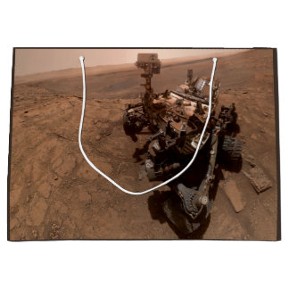 Selfie of Mars Curiosity Red Martian Landscape Large Gift Bag