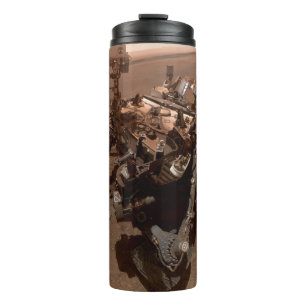 Selfie of Mars Curiosity Red Martian Landscape Thermal Tumbler
