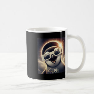 Selfie Penguin Kids Mens Solar Eclipse Coffee Mug