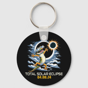 Selfie Solar Eclipse  Keychain