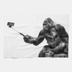 selfie stick kitchen towel