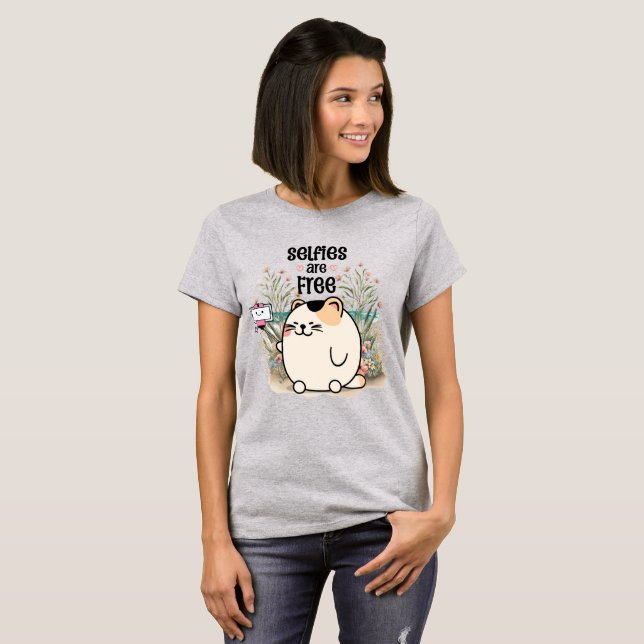 Selfies are Free Womens T-Shirt (Front Full)