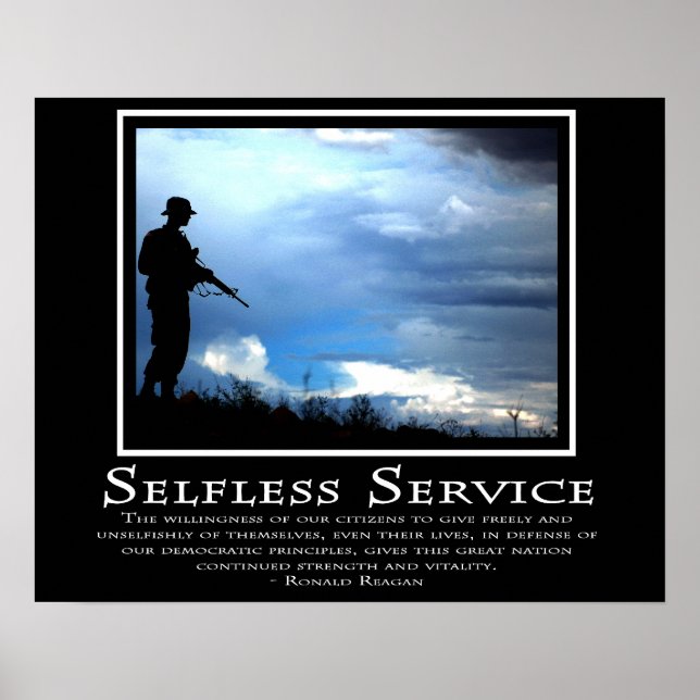 Selfless Service Poster (Front)