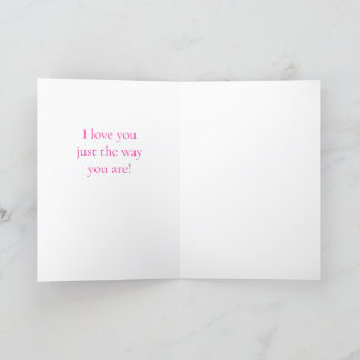 Selflove and acceptance thank you card