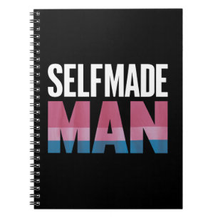 Selfmade Man Transgender Trans Pride Flag Transsex Notebook