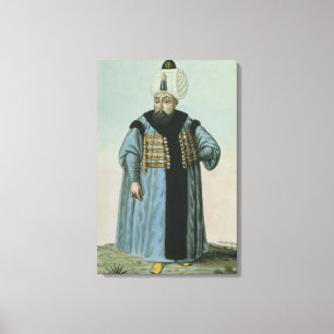 Selim II (1524-74) called 'Sari', the Blonde or th Canvas Print