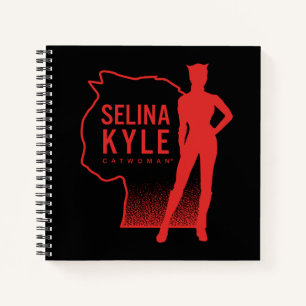 Selina Kyle Catwoman Outline Logo Notebook