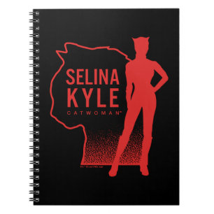 Selina Kyle Catwoman Outline Logo Notebook