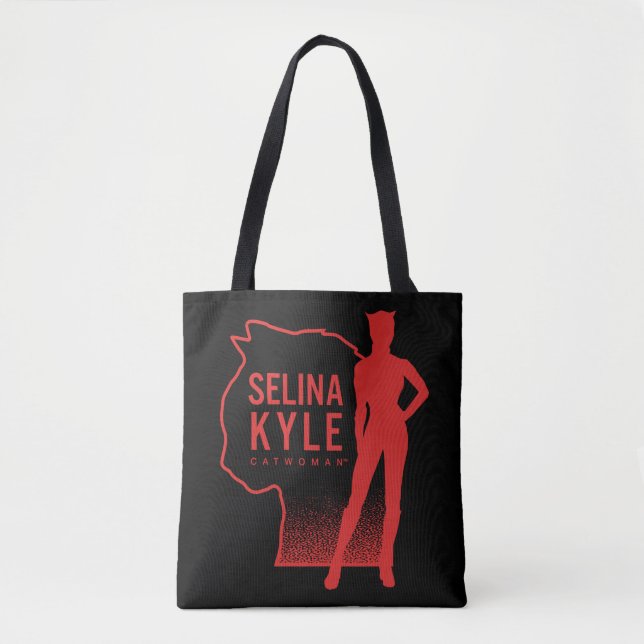 Selina Kyle Catwoman Outline Logo Tote Bag (Front)