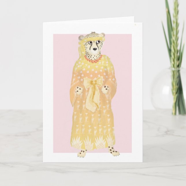 Seline elegant cheetah card (Front)