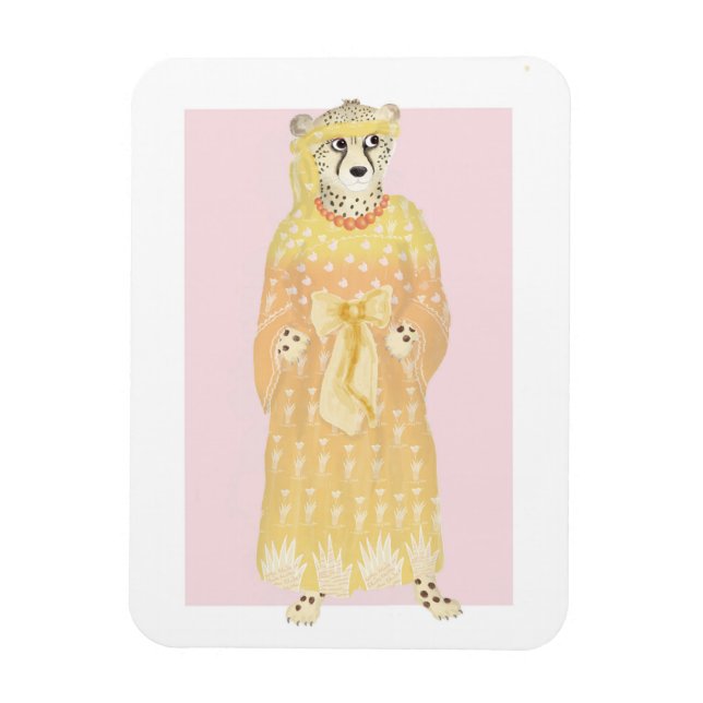 Seline elegant cheetah magnet (Vertical)