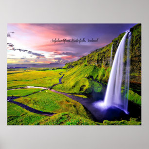Seljalandsfoss Waterfalls, Iceland Poster