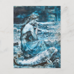 Selkie  Celtic Shape-shifting Seal Postcard