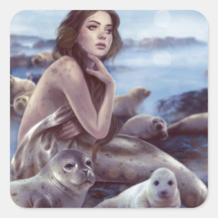 Selkie Square Sticker