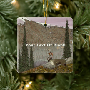 Selkirk Caribou Ceramic Ornament
