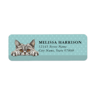Selkirk Rex Cat Return Address Labels