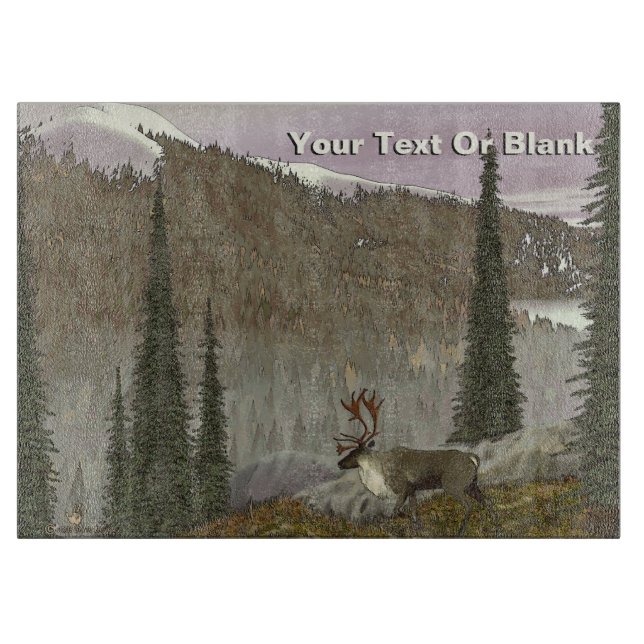 Selkirks Caribou Cutting Board (Front)
