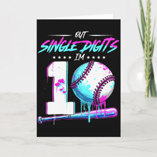 Sell 10 Years Old Birthday Double Digits 10 Birthd Card