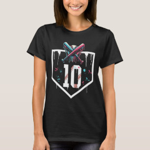 Sell 10th Birthday Home Plate Boy Youth Ten 10 Yea T-Shirt
