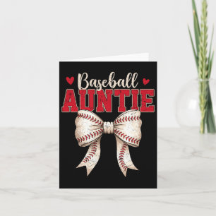 Sell Auntie Coquette Bow Game Day Mothers Day Card