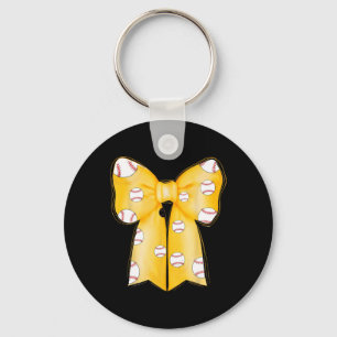 Sell Bow Coquette Funny Sell Lover Yellow Team Keychain