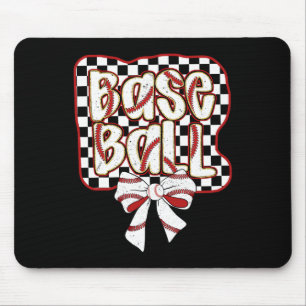 Sell Bow Coquette Funny Sell Lovers Chequered Wome Mouse Pad