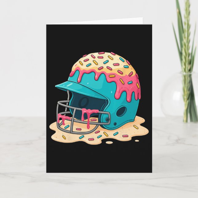 Sell Catcher Helmet With Face Mask Ice-cream Dripp Card (Front)