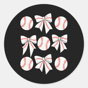 Sell Coquette Bow Sell Mom Mothers Day Sell Mama 1 Classic Round Sticker
