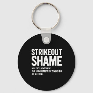 Sell Definition Strikeout Shame Glove Pitcher Catc Keychain
