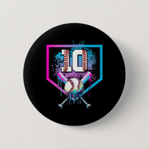 Sell Drip 10th Birthday Home Plate Boy Youth 10 Ye 2 Inch Round Button