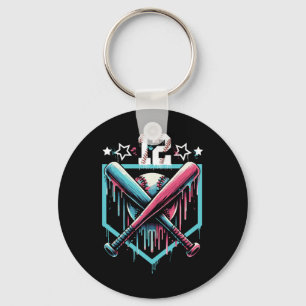 Sell Drip 12th Birthday Boys Number 12 Youth 12 Ye Keychain