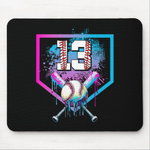 Sell Drip 13th Birthday Home Plate Boy Youth 13 Ye Mouse Pad
