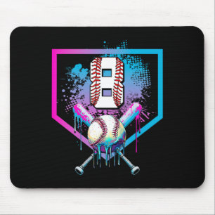 Sell Drip 8th Birthday Home Plate Boys Youth 8 Yea Mouse Pad