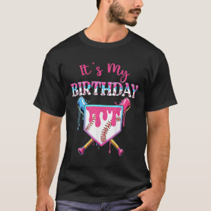 Sell Drip Birthday Girl Funny Birthday Home Plate  T-Shirt