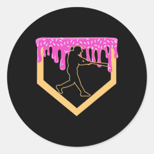 Sell Drip Boy Home Plate Ice Cream Youth Sell Play Classic Round Sticker