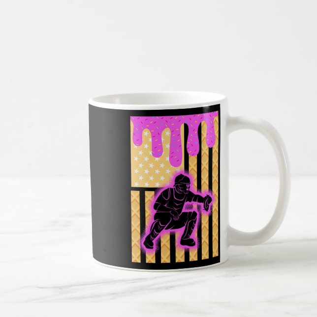 Sell Drip Boys Dripping Ice Cream Sell American Fl Coffee Mug (Right)