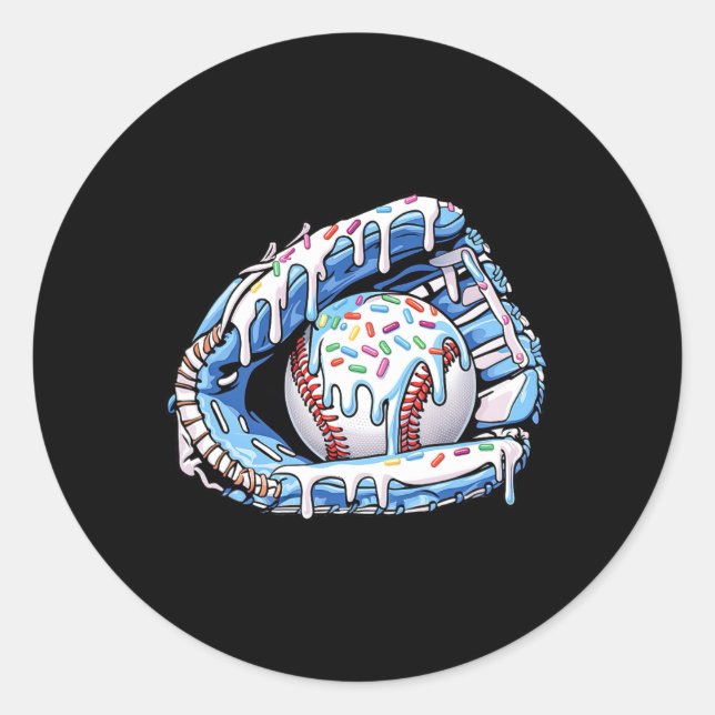 Sell Drip Boys Glove Ice Cream Sprinkles Sport Fan Classic Round Sticker (Front)