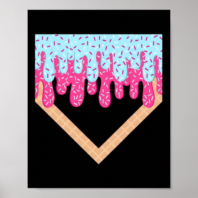 Sell Drip Boys Home Plate Ice Cream Sport Players  Poster (Front)