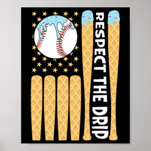 Sell Drip Boys Ice Cream American Flag Respect The Poster